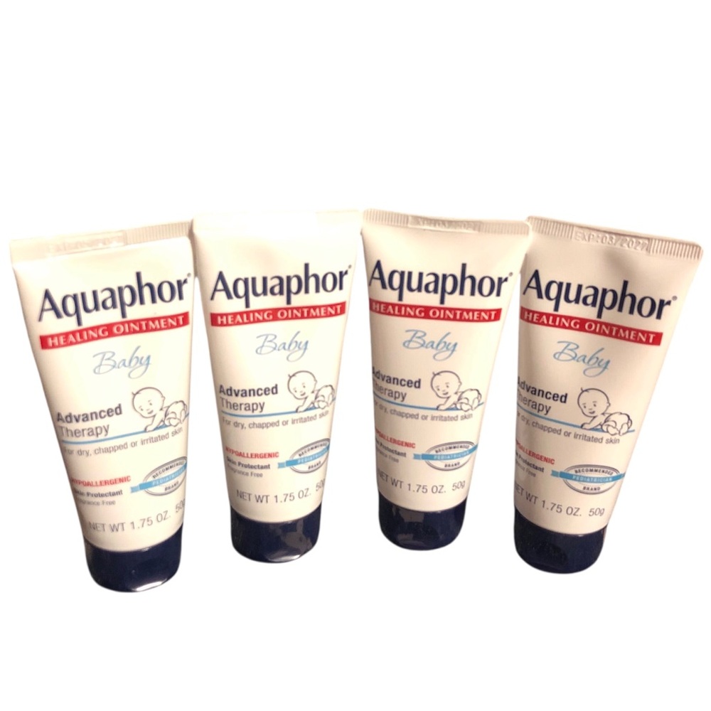 Lot Of 4 Aquaphor Baby Advanced Therapy Healing Ointment 1.75 Oz each